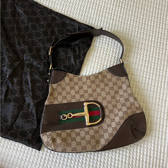 Authentic Gucci Hasler Horsebit Monogram purse - Picture 3 of 13